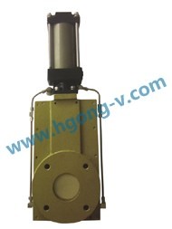 DIN/API  wcb pneumatic single disc ceramic gate valve